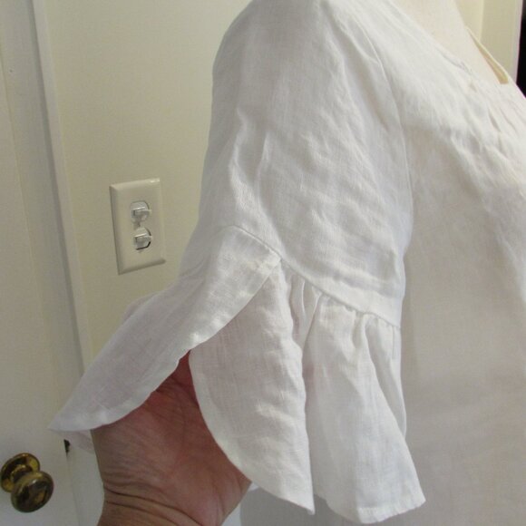 Sundance White 100% Linen 'Loa' Top Large NWT - Picture 10 of 16